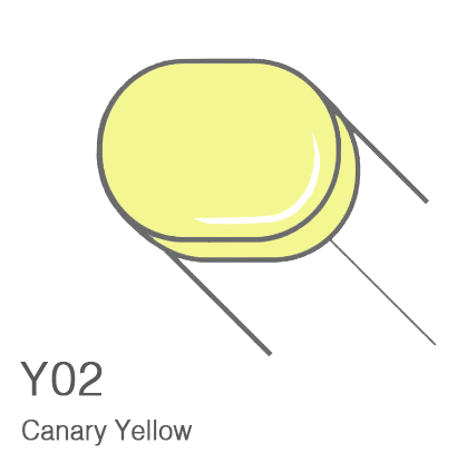 Маркер с кистью Copic Sketch Y02 Canary Yellow / Желтый Канареечный поштучно за 899 руб. купить в Россия.