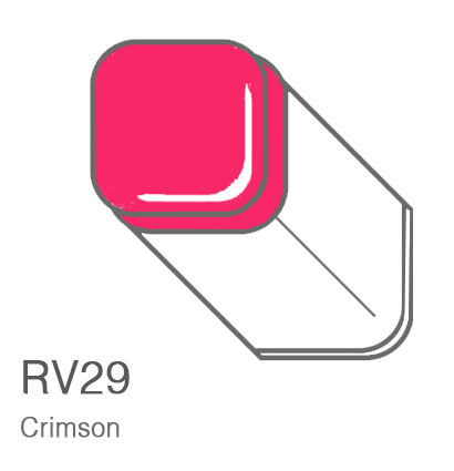Маркер Copic RV29 Crimson / Малиновый Цвет поштучно за 1 027 руб. купить в Россия.