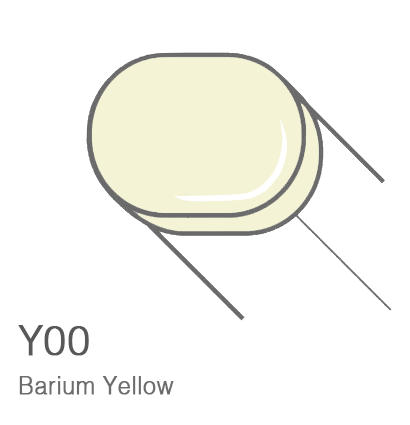 Маркер с кистью Copic Sketch Y00 Barium Yellow / Желтый Барий поштучно за 899 руб. купить в Россия.