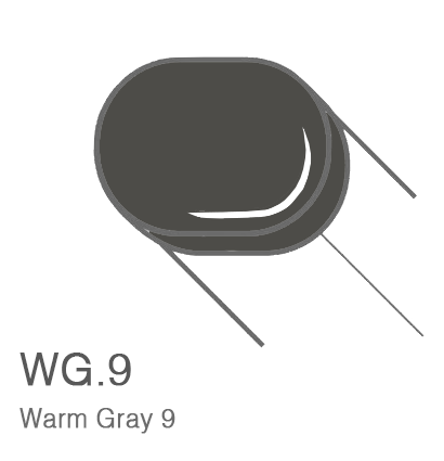 Маркер с кистью Copic Sketch W9 Warm Gray / Теплый Серый 9 поштучно за 899 руб. купить в Россия.