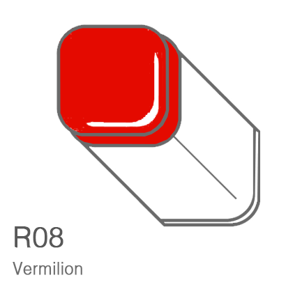 Маркер Copic R08 Vermilion / Алый поштучно за 1 027 руб. купить в Россия.