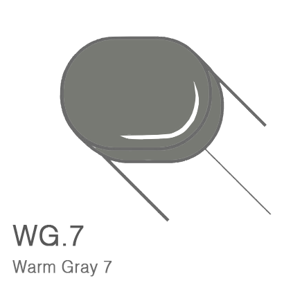 Маркер с кистью Copic Sketch W7 Warm Gray / Теплый Серый 7 поштучно за 899 руб. купить в Россия.