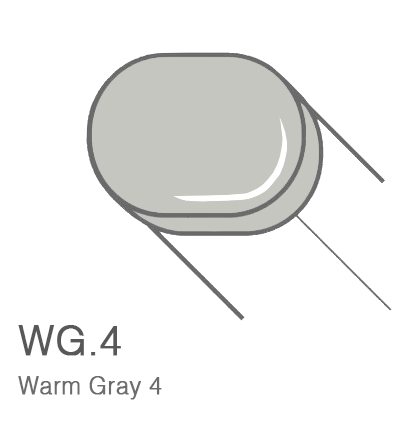 Маркер с кистью Copic Sketch W4 Warm Gray / Теплый Серый 4 поштучно за 899 руб. купить в Россия.