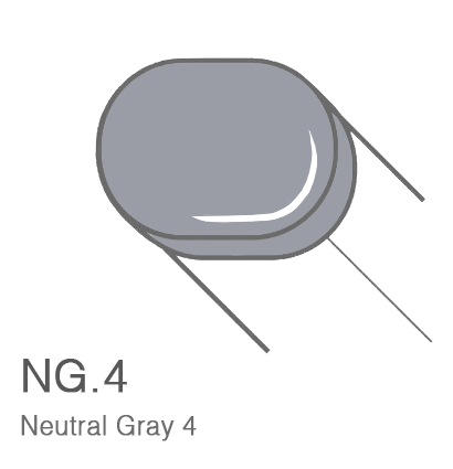 Маркер с кистью Copic Sketch N4 Neutral Gray / Нейтральный Серый 4 поштучно за 899 руб. купить в Россия.
