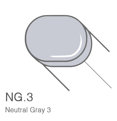 Маркер с кистью Copic Sketch N3 Neutral Gray / Нейтральный Серый 3 поштучно за 899 руб. купить в Россия.