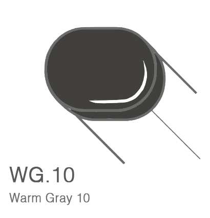 Маркер с кистью Copic Sketch W10 Warm Gray / Теплый Серый 10 поштучно за 899 руб. купить в Россия.