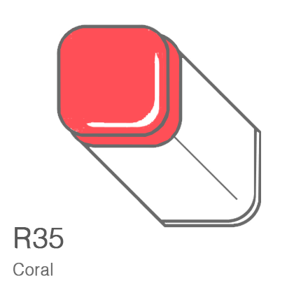 Маркер Copic R35 Coral / Коралловый поштучно за 1 027 руб. купить в Россия.