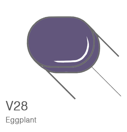 Маркер с кистью Copic Sketch V28 Eggplant / Баклажан поштучно за 899 руб. купить в Россия.