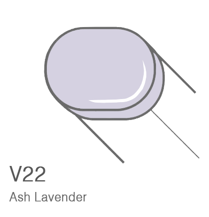 Маркер с кистью Copic Sketch V22 Ash Lavender / Пепельная Лаванда поштучно за 899 руб. купить в Россия.