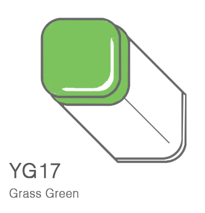 Маркер Copic YG17 Grass Green / Зеленая Трава поштучно за 1 027 руб. купить в Россия.