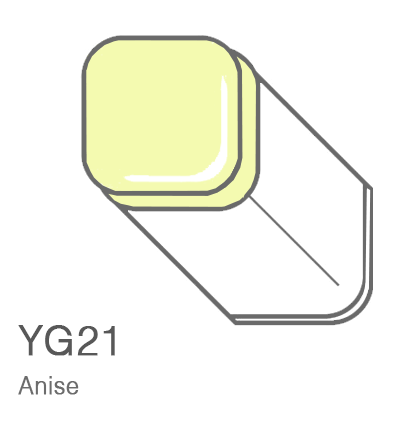 Маркер Copic YG21 Anise / Анис поштучно за 1 027 руб. купить в Россия.