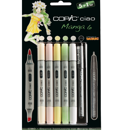 Copic Ciao 6 Манга 5+1 набор маркеров и линер 0.3 мм за 3 254 руб. купить в Россия.