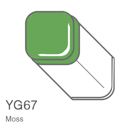 Маркер Copic YG67 Moss / Мох поштучно за 1 027 руб. купить в Россия.