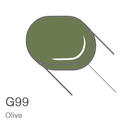 Маркер с кистью Copic Sketch G99 Olive / Оливковый поштучно за 899 руб. купить в Россия.
