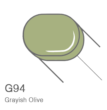 Маркер с кистью Copic Sketch G94 Grayish Olive / Серый Оливковый поштучно за 899 руб. купить в Россия.