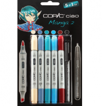 Copic Ciao Manga 2 Манга 5+1 набор маркеров и линер 0.3 мм