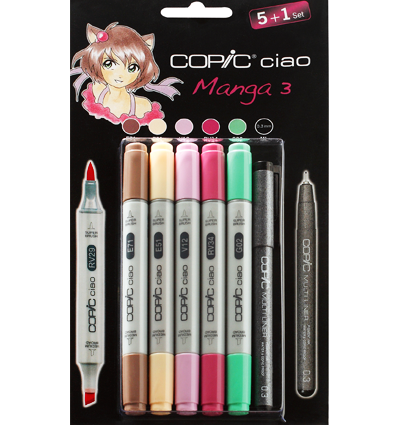 Copic Ciao Manga 3 Манга 5+1 набор маркеров и линер 0.3 мм за 3 254 руб. купить в Россия.