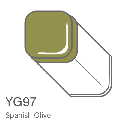 Маркер Copic YG97 Spanish Olive / Испанский Оливковый поштучно за 1 027 руб. купить в Россия.