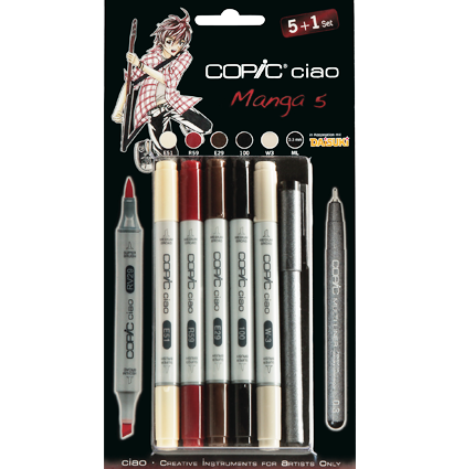 Copic Ciao Manga 5 Манга 5+1 набор маркеров и линер 0.3 мм за 3 742 руб. купить в Россия.