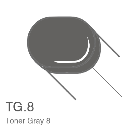 Маркер с кистью Copic Sketch T8 Toner Gray / Тонирующий Серый 8 поштучно за 899 руб. купить в Россия.