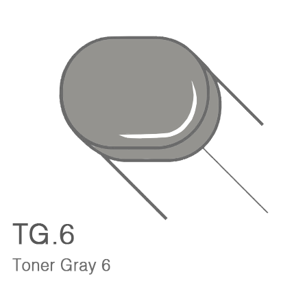 Маркер с кистью Copic Sketch T6 Toner Gray / Тонирующий Серый 6 поштучно за 899 руб. купить в Россия.