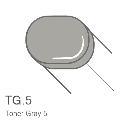 Маркер с кистью Copic Sketch T5 Toner Gray / Тонирующий Серый 5 поштучно за 899 руб. купить в Россия.