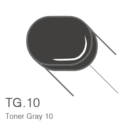 Маркер с кистью Copic Sketch T10 Toner Gray / Тонирующий Серый 10 поштучно за 899 руб. купить в Россия.