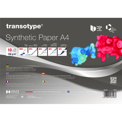 Бумага синтетическая Transotype Synthetic Paper A4 для маркеров, 10 листов 158 гм за 1 719 руб. купить в Россия.