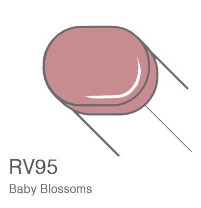 Маркер с кистью Copic Sketch RV95 Baby Blossoms / Детские Цветы поштучно за 899 руб. купить в Россия.