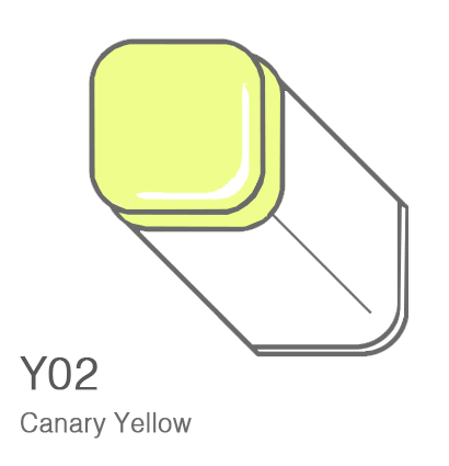 Маркер Copic Y02 Canary Yellow / Желтый Канареечный поштучно за 1 027 руб. купить в Россия.