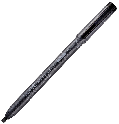 Капиллярная ручка для каллиграфии Copic Multiliner Calligraphy черная за 497 руб. купить в Россия.