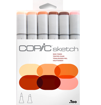 Copic Sketch 6 Skin Tones набор маркеров с кистью за 3 750 руб. купить в Россия.