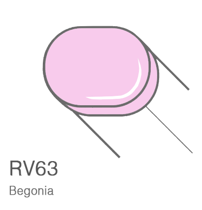 Маркер с кистью Copic Sketch RV63 Begonia / Бегония поштучно за 106,39 kr купить в Россия.