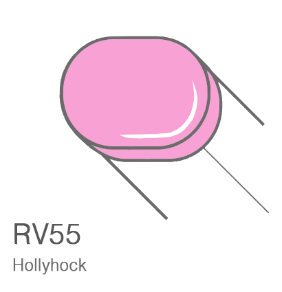 Маркер с кистью Copic Sketch RV55 Hollyhock / Штокроза Розовая поштучно за 899 руб. купить в Россия.