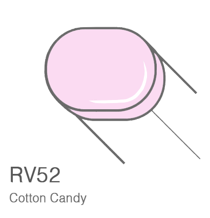 Маркер с кистью Copic Sketch RV52 Cotton Candy / Сахарная Вата поштучно за 899 руб. купить в Россия.