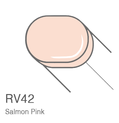 Маркер с кистью Copic Sketch RV42 Salmon Pink / Розовый Лосось поштучно за 899 руб. купить в Россия.