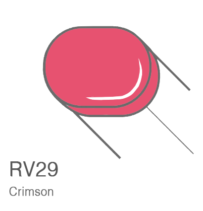 Маркер с кистью Copic Sketch RV29 Crimson / Малиновый Цвет поштучно за 899 руб. купить в Россия.