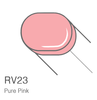Маркер с кистью Copic Sketch RV23 Pure Pink / Чистый Розовый поштучно за 899 руб. купить в Россия.