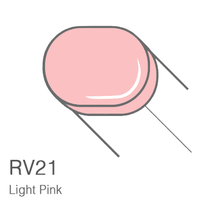 Маркер с кистью Copic Sketch RV21 Light Pink / Светлый Розовый поштучно за 899 руб. купить в Россия.