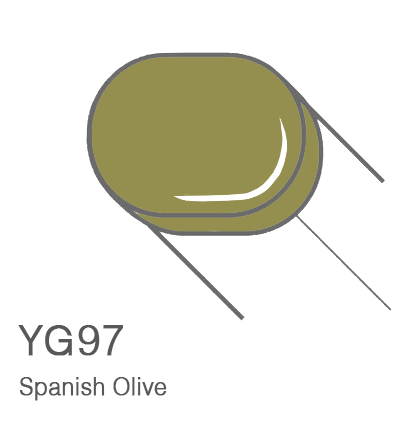Маркер с кистью Copic Sketch YG97 Spanish Olive / Испанский Оливковый поштучно за 899 руб. купить в Россия.