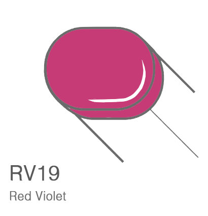 Маркер с кистью Copic Sketch RV19 Red Violet / Красно Фиолетовый поштучно за 899 руб. купить в Россия.