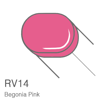 Маркер с кистью Copic Sketch RV14 Begonia Pink / Розовая Бегония поштучно за 899 руб. купить в Россия.
