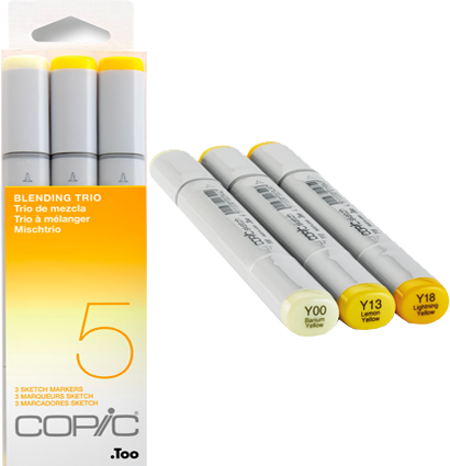 Copic Sketch 3 Color Fusion 5 набор жёлтых маркеров за 2 594 руб. купить в Россия.