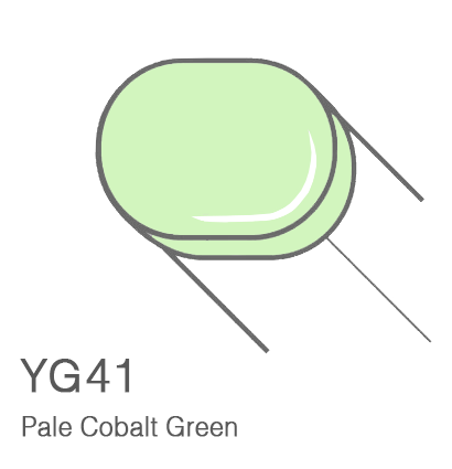 Маркер с кистью Copic Sketch YG41 Pale Cobalt Green / Бледный Зеленый Кобальт поштучно за 899 руб. купить в Россия.