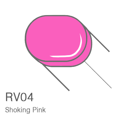 Маркер с кистью Copic Sketch RV04 Shoking Pink / Шокирующий Розовый поштучно за 899 руб. купить в Россия.