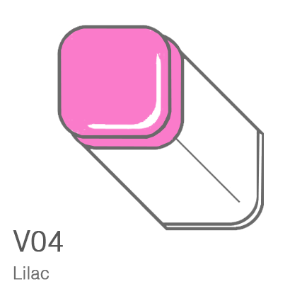 Маркер Copic V04 Lilac / Сирень поштучно за ¥1 732,25 купить в Россия.