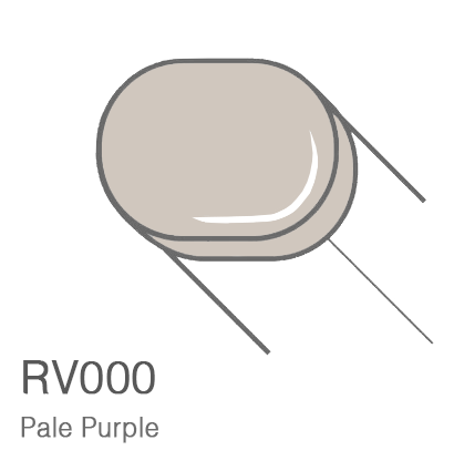 Маркер с кистью Copic Sketch RV000 Pale Purple / Фиолетовый Бледный поштучно за 814 руб. купить в Россия.