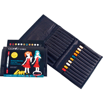 Copic Ciao 12 School набор маркеров с кистью в пенале, школьные цвета за 7 879 руб. купить в Россия.