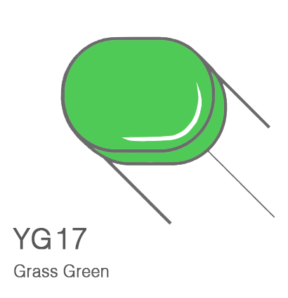 Маркер с кистью Copic Sketch YG17 Grass Green / Зеленая Трава поштучно за 899 руб. купить в Россия.