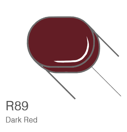 Маркер с кистью Copic Sketch R89 Dark Red / Темный Красный поштучно за 899 руб. купить в Россия.
